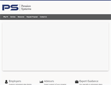 Tablet Screenshot of pensionsystems.com